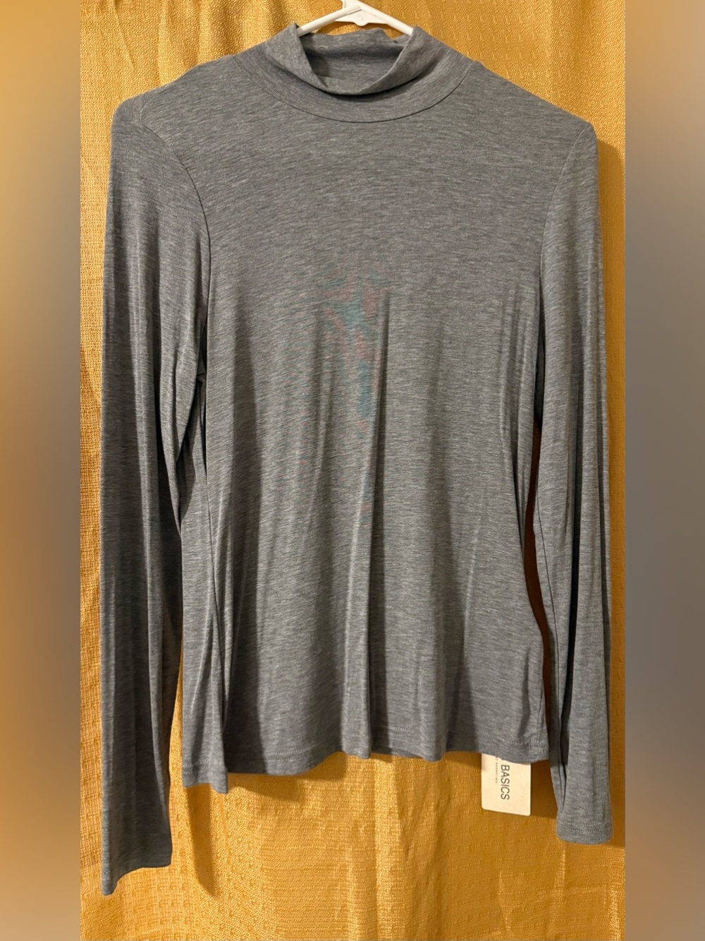 SHEIN Women’s Long Sleeve Mock Neck Shirt - Gray